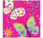 Butterfly Sparkle 3ply Napkins (16pcs/pkt)